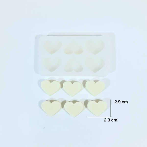 Plain Heart Candle Topped Mold
