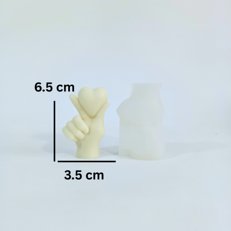 Korean Finger Heart Candle Mold (Small) - Image 1
