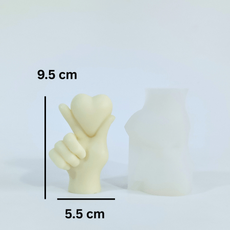 Korean Finger Heart Candle Mold (Big) - Image 1
