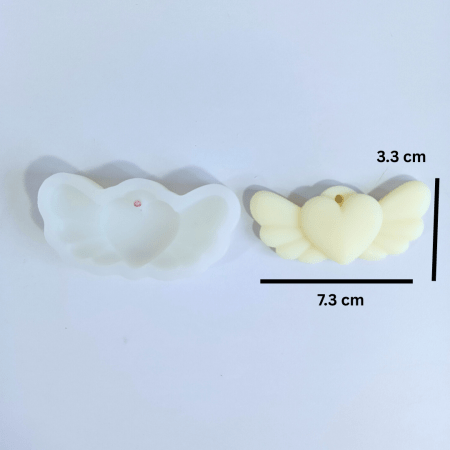 Winged Heart Wax Sachet Mold