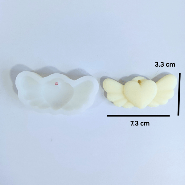 Winged Heart Wax Sachet Mold