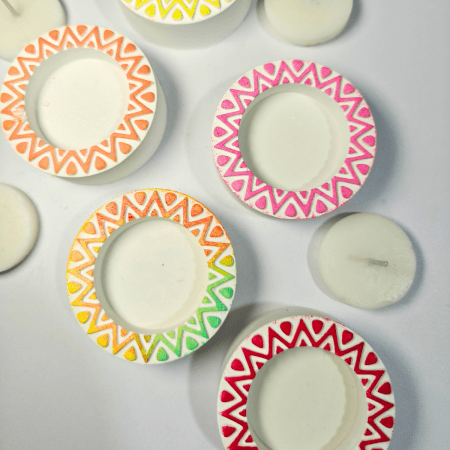 Mini Chakra Tealight Holder Mold - Image 2