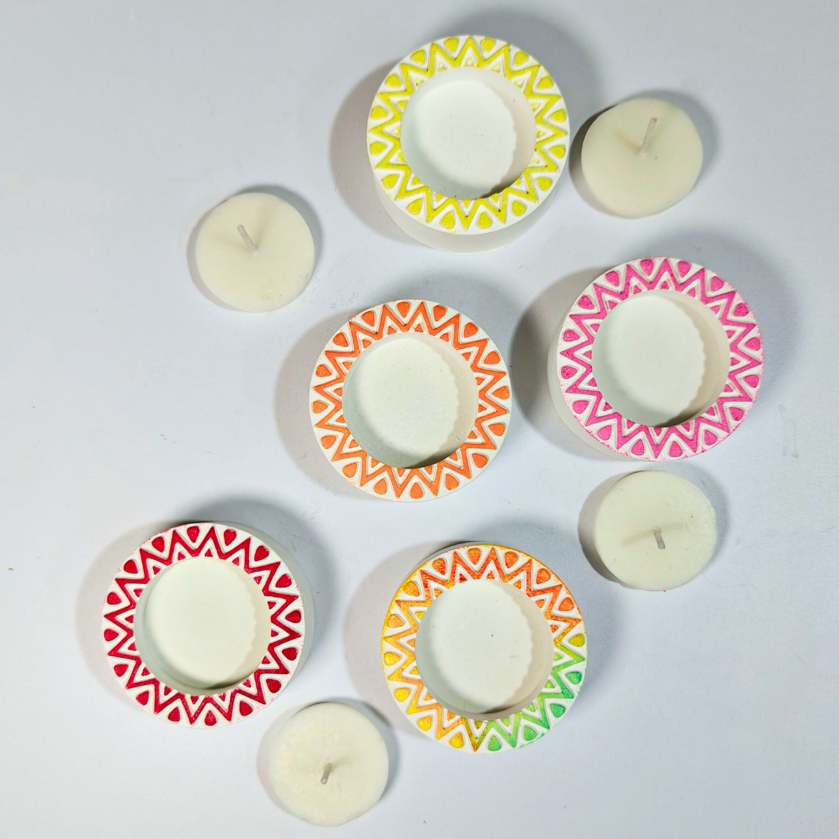 Mini Chakra Tealight Holder Mold - Image 4