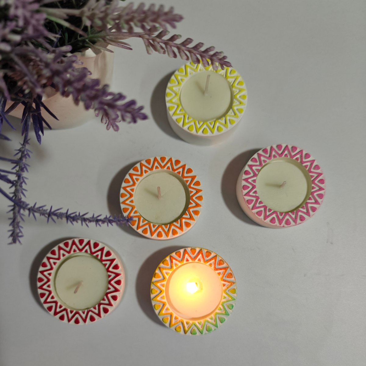 Mini Chakra Tealight Holder Mold - Image 3
