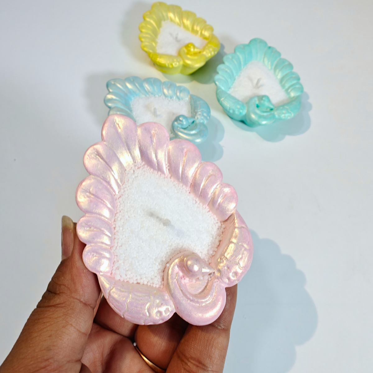 Peacock Mini Diya Mold - Image 2