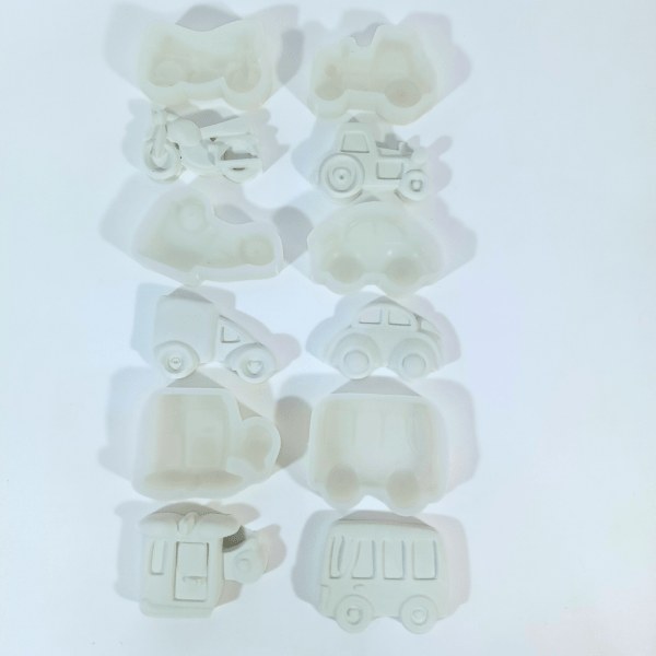 Vehicle Mold - Set of 6 (Kids Paint Kit)