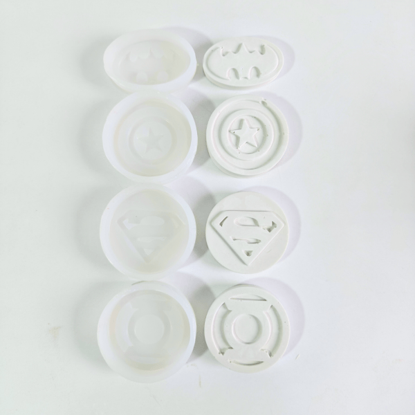 Superhero Logo Mold - Set of 4 (Kids Paint Kit)