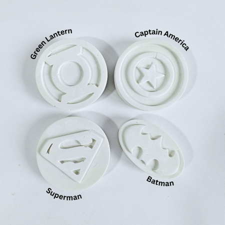 Superhero Logo Mold - Set of 4 (Kids Paint Kit) - Image 2