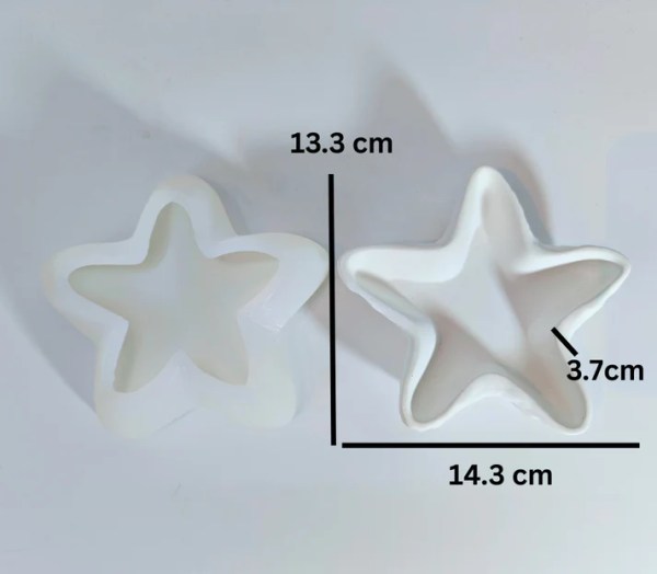 Starfish Shell Dish Mold (Big)
