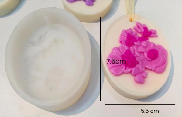 Orchid Brooch Wax Tablet Mold