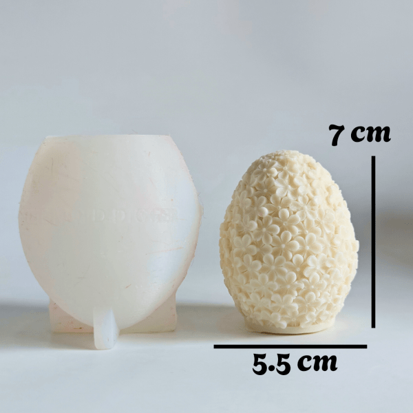 Flora Easter Egg Candle Mold