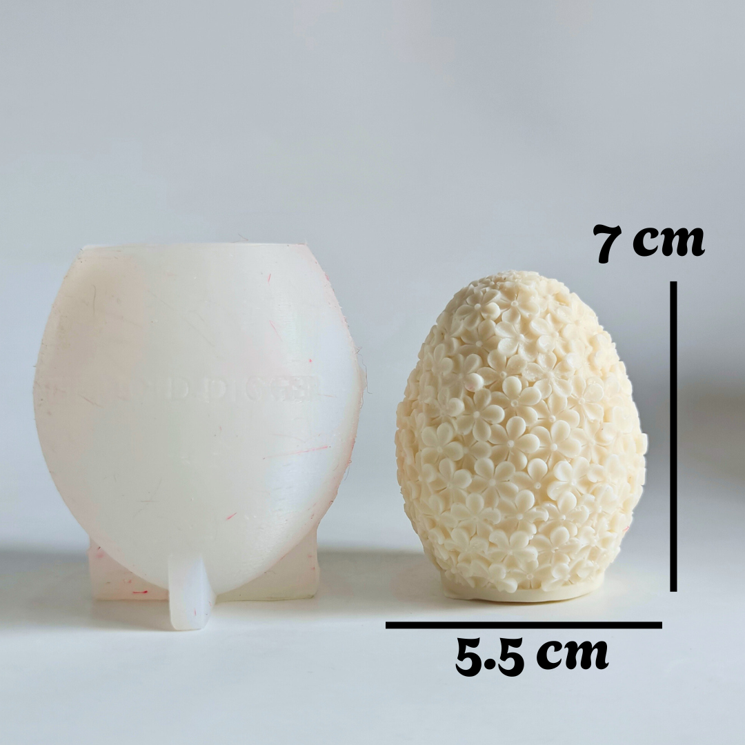 Flora Easter Egg Candle Mold - Image 1