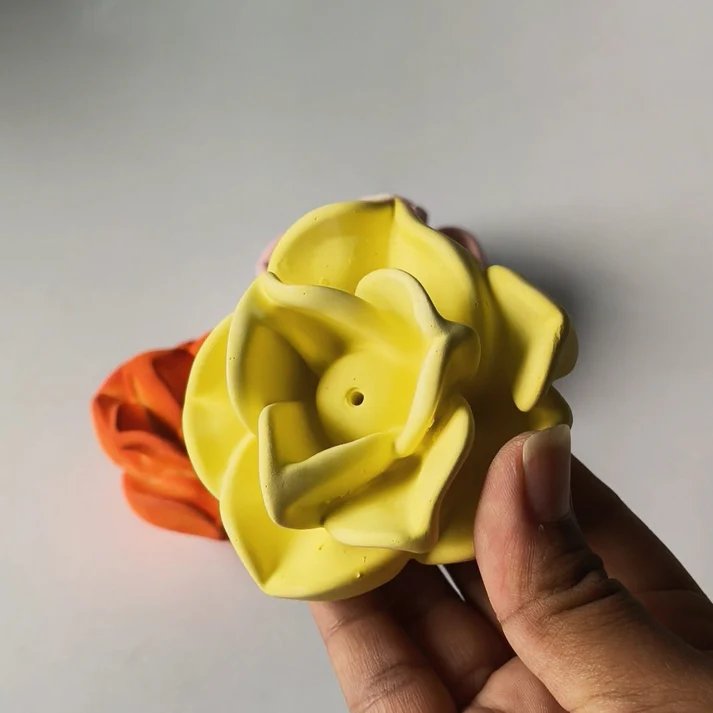 Rose Incense Holder Mold - Image 3